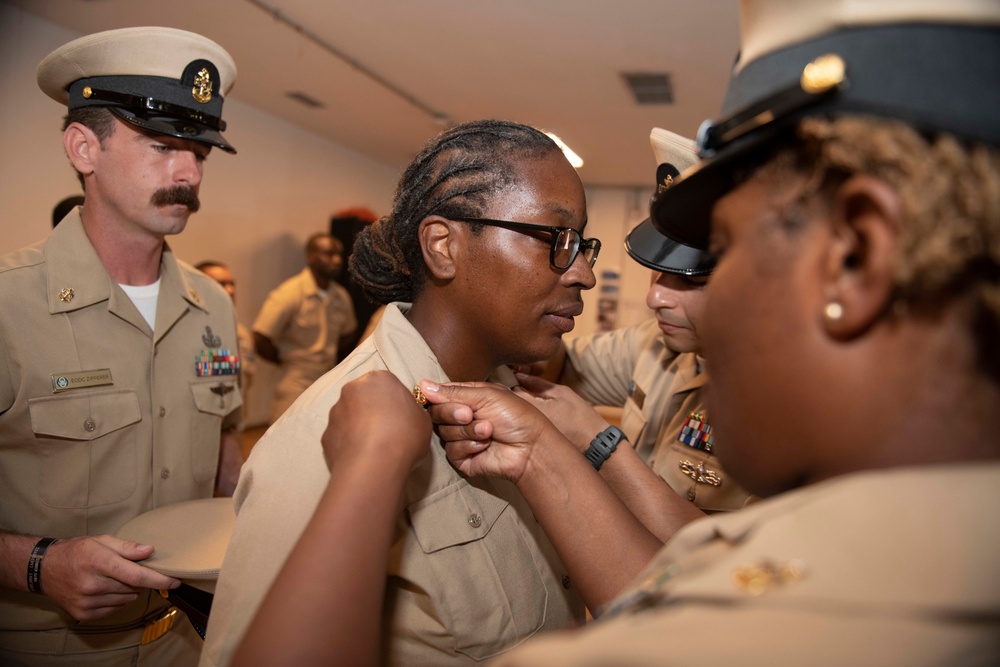 Chief Petty Officer Pinning Ceremony at Camp Lemonnier