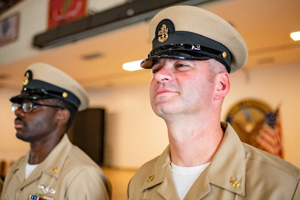 Chief Petty Officer Pinning Ceremony at Camp Lemonnier