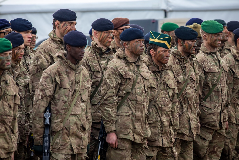 Beret Parade for British officer cadets