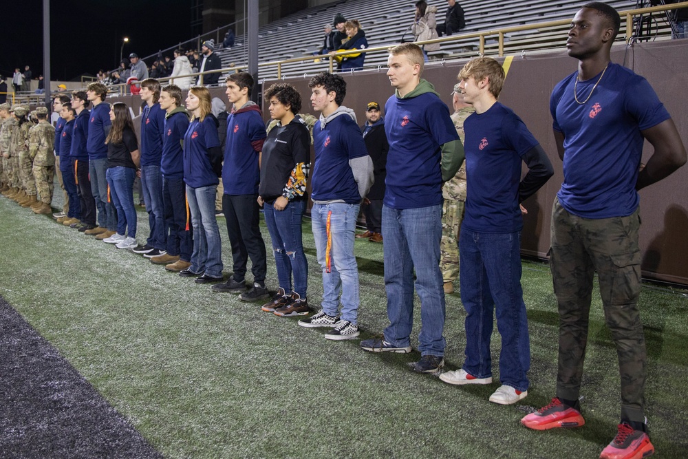 U.S Marine Corps Poolees Conduct Oath of Enlistment