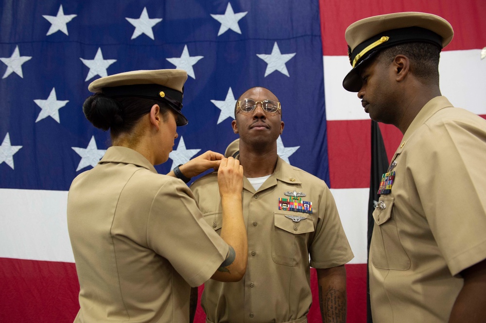 USS Carl Vinson (CVN 70) Conducts Chief Pinning Ceremony