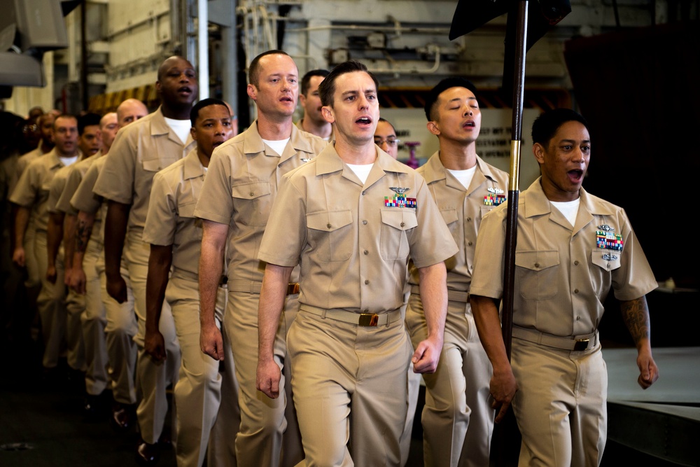 USS Carl Vinson (CVN 70) Conducts Chief Pinning Ceremony