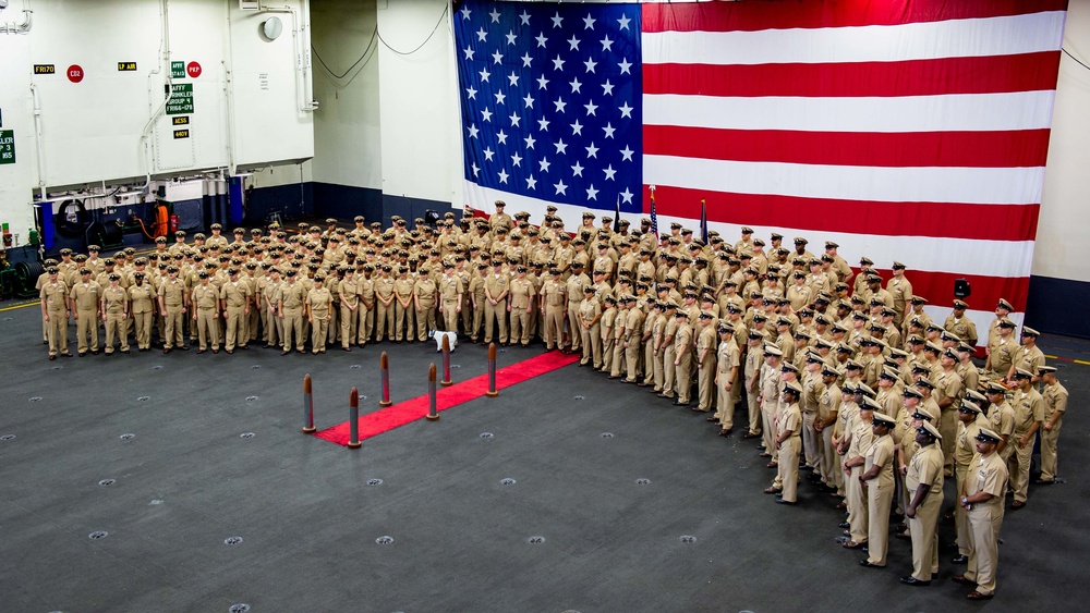 USS Carl Vinson (CVN 70) Conducts Chief Pinning Ceremony