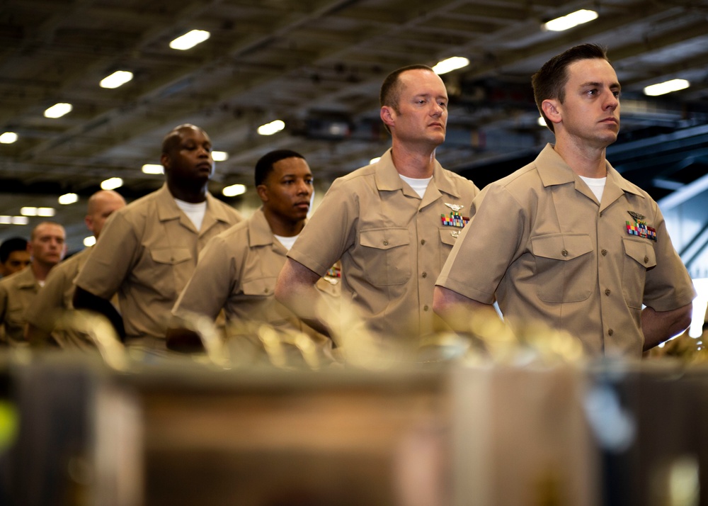 USS Carl Vinson (CVN 70) Conducts Chief Pinning Ceremony