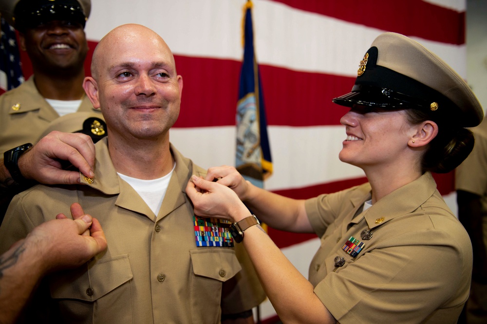 USS Carl Vinson (CVN 70) Conducts Chief Pinning Ceremony