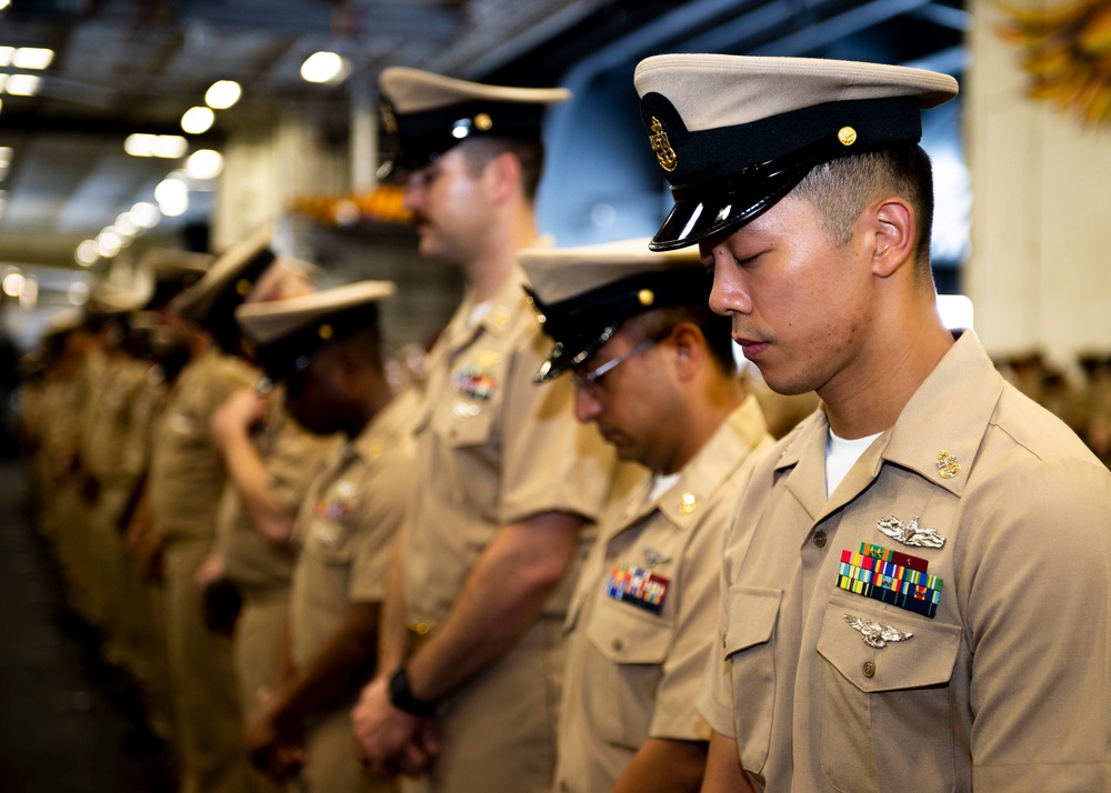 USS Carl Vinson (CVN 70) Conducts Chief Pinning Ceremony