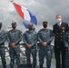 Commander of U.S. Naval Forces Southern Command/U.S. 4th Fleet Poses For a Group Picture with Members of the Panamanian National Aero-naval Service Vessel General Omar Torrijos