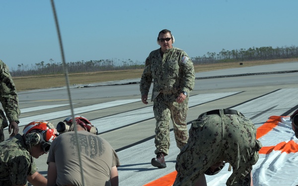 Navy combat aviators live fire weapons during Tyndall WSEP