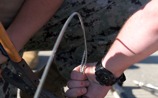 Navy combat aviators live fire weapons during Tyndall WSEP