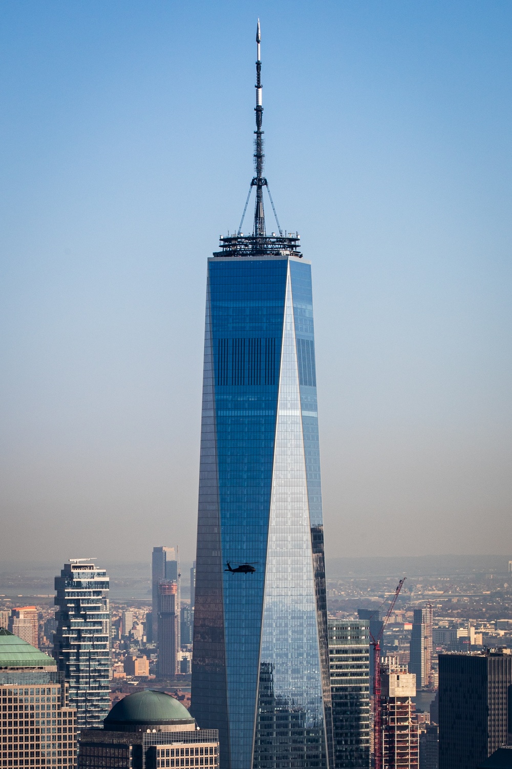 NJ Black Hawk and Lakota fly by NYC skyline
