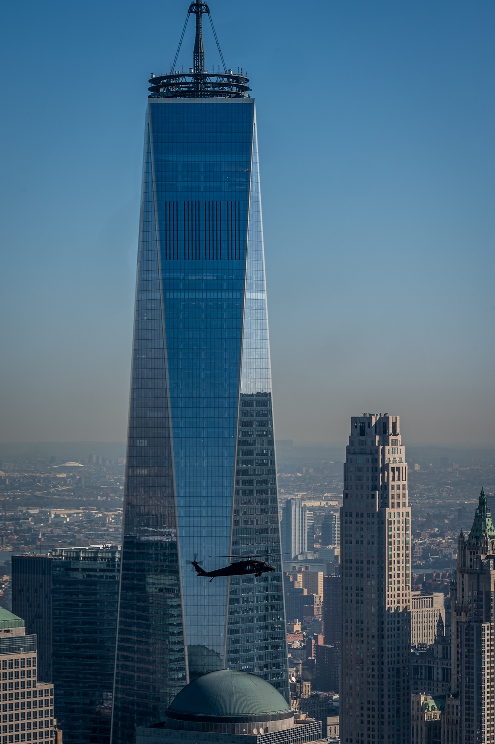 NJ Black Hawk and Lakota fly by NYC skyline
