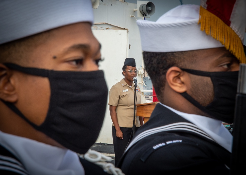 USNS Mercy (T-AH 19) Chief Petty Officer Promotion Ceremony