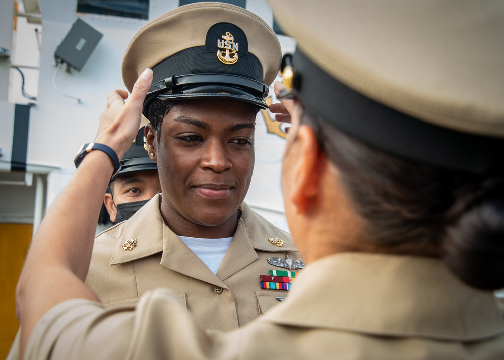 USNS Mercy (T-AH 19) Chief Petty Officer Promotion Ceremony