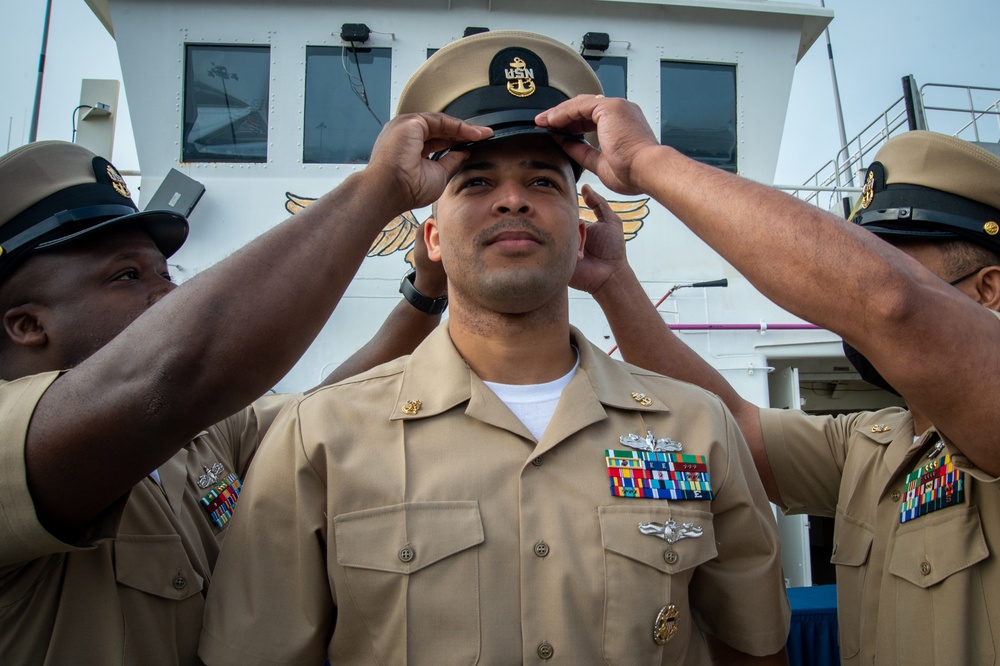 USNS Mercy (T-AH 19) Chief Petty Officer Promotion Ceremony