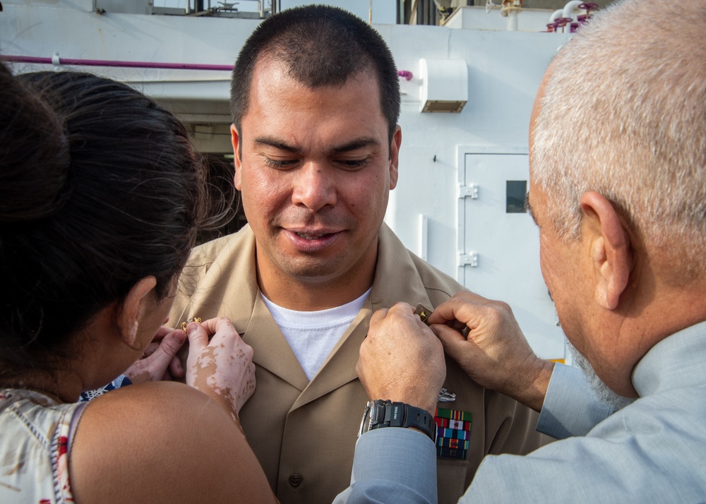 USNS Mercy (T-AH 19) Chief Petty Officer Promotion Ceremony