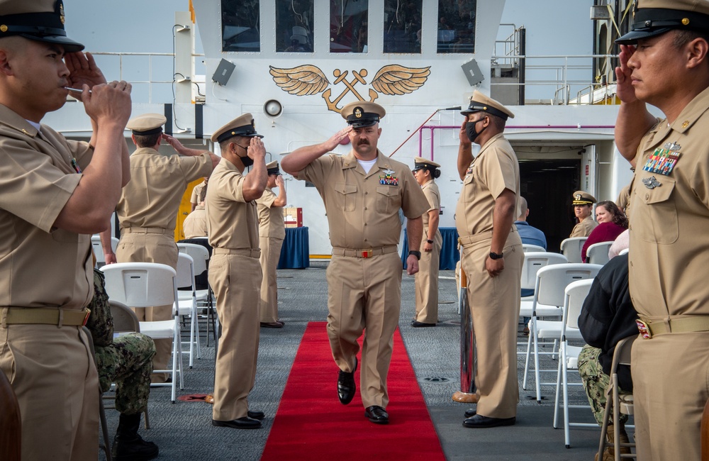 USNS Mercy (T-AH 19) Chief Petty Officer Promotion Ceremony