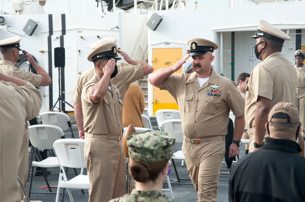 USNS Mercy Chief Pinning Ceremony FY-22