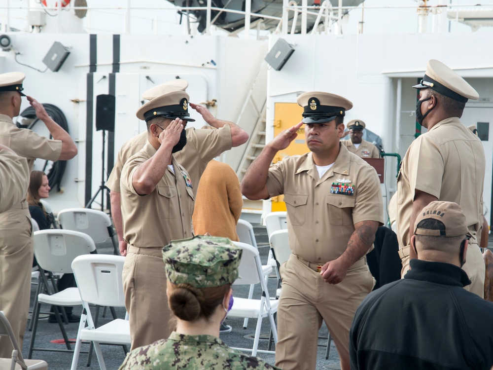 USNS Mercy Chief Pinning Ceremony FY-22