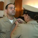 U.S. NAVSO/U.S. 4th Fleet Sailor is Pinned with Anchors During Chief Petty Officer Pinning Ceremony