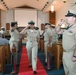 U.S. NAVSO/U.S. 4th Fleet Sailor Walks Through Sideboys During Chief Petty Officer Pinning Ceremony