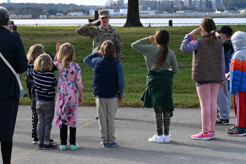 Joint Base Anacostia-Bolling hosts Brent Elementary students for military immersion event