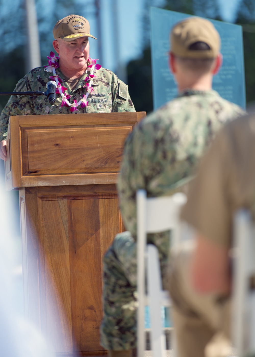 Navy Wounded Warriors Take Part in a Cake-Cutting Ceremony in Honor of Warrior Care Month