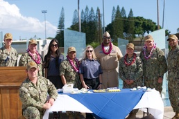 Navy Wounded Warriors Take Part in a Cake-Cutting Ceremony in Honor of Warrior Care Month