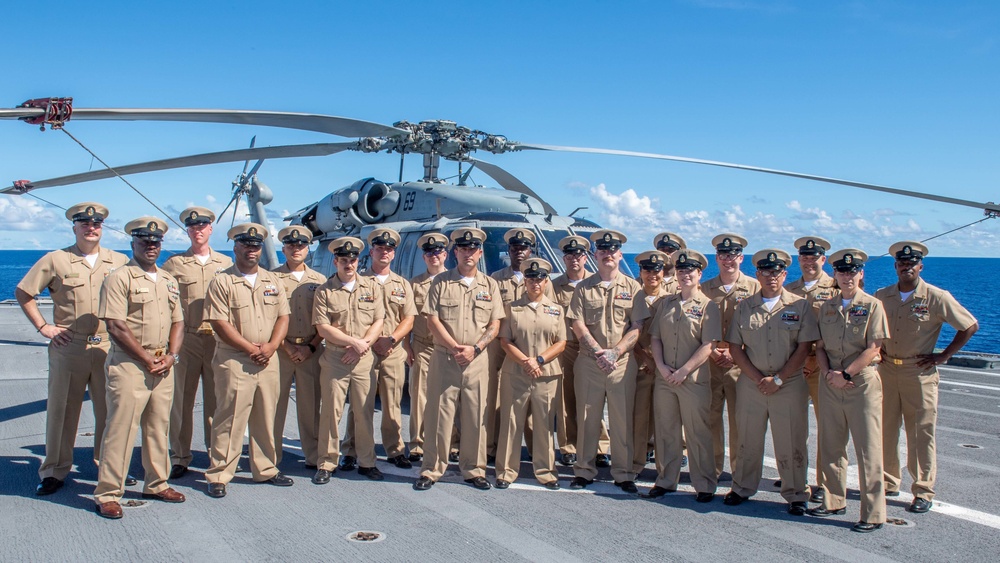 USS Charleston Sailors Get Pinned to the Rank of Chief Petty Officer