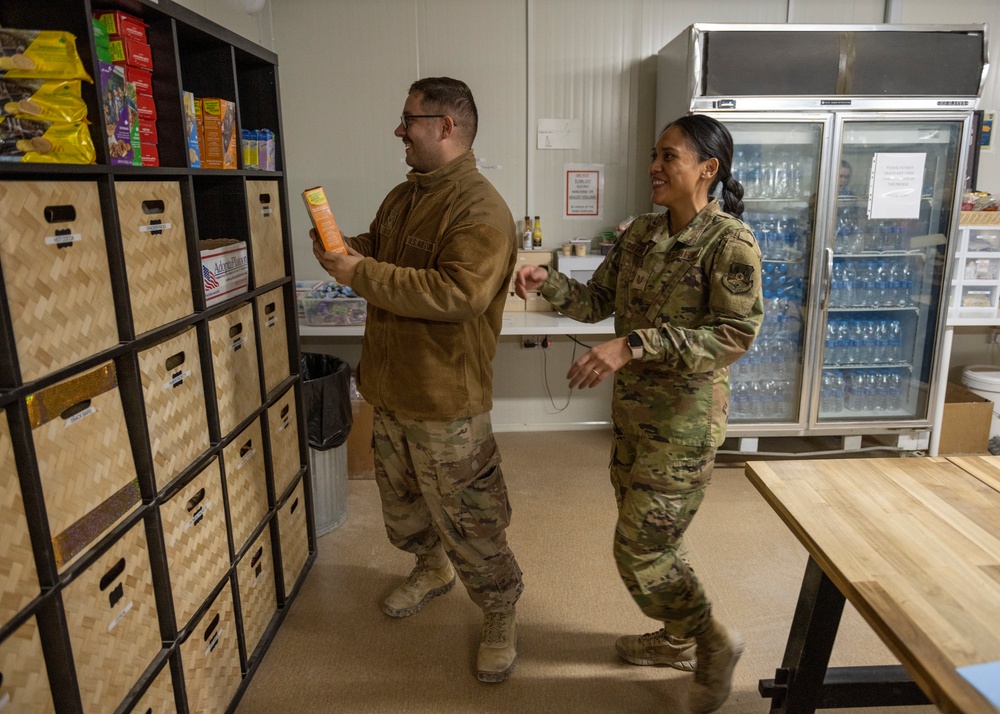 Volunteers keep Oasis stocked for Airmen