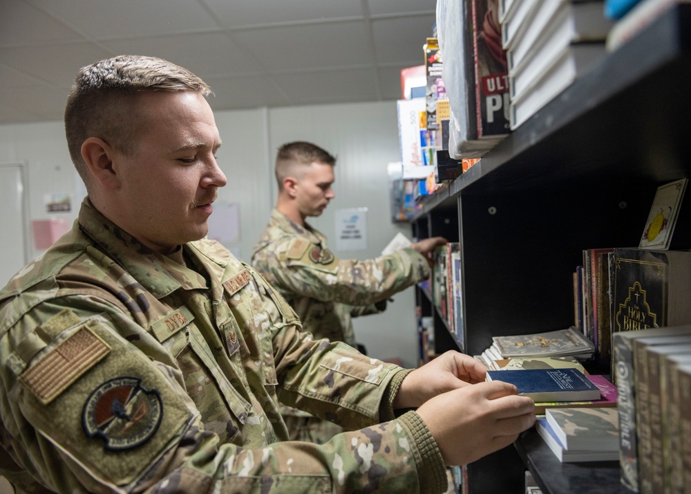 Volunteers keep Oasis stocked for Airmen