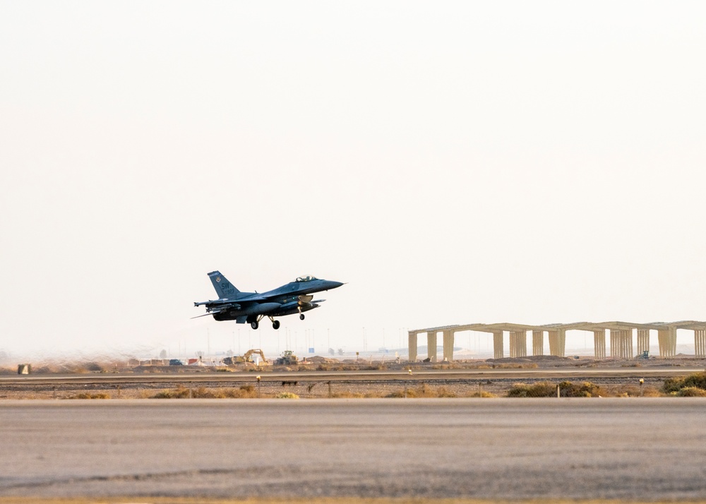 Fighting Falcons take off