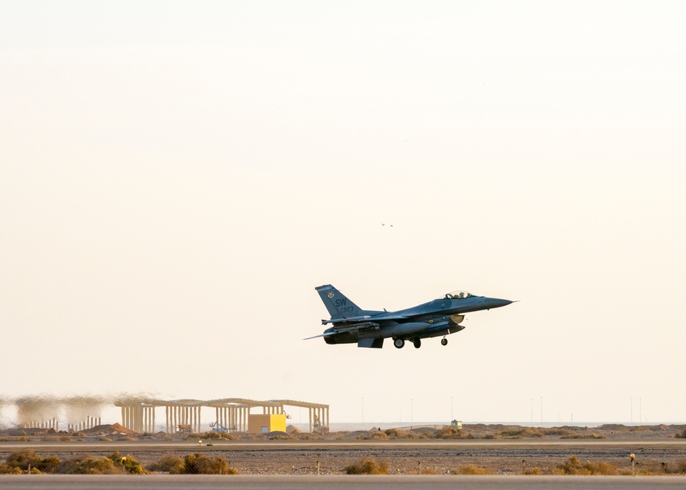 Fighting Falcons take off