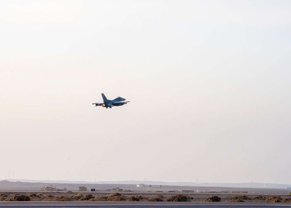 Fighting Falcons take off