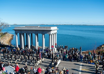 USS Constitution participates in Plymouth Thanksgiving Parade
