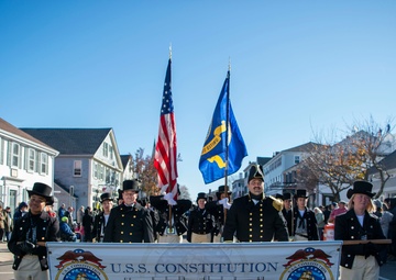 USS Constitution participates in Plymouth Thanksgiving Parade