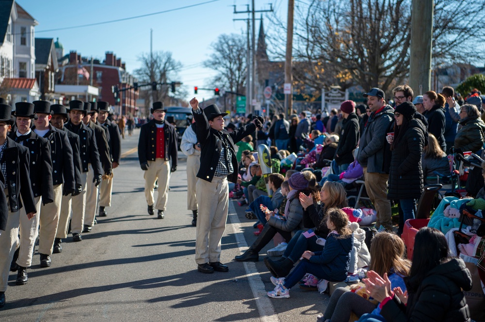 USS Constitution participates in Plymouth Thanksgiving Parade