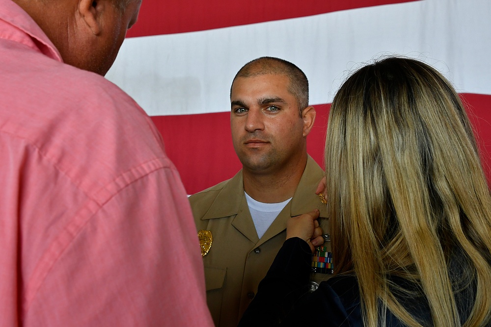 Navy Holds Chief Pinning Ceremony onboard Point Mugu