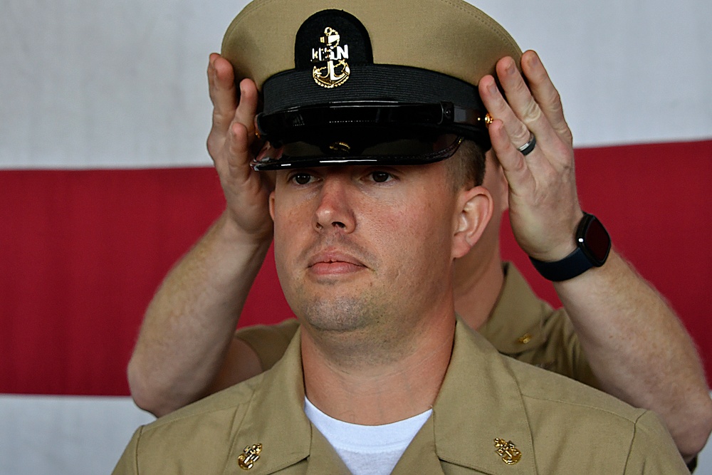 Navy Holds Chief Pinning Ceremony onboard Point Mugu