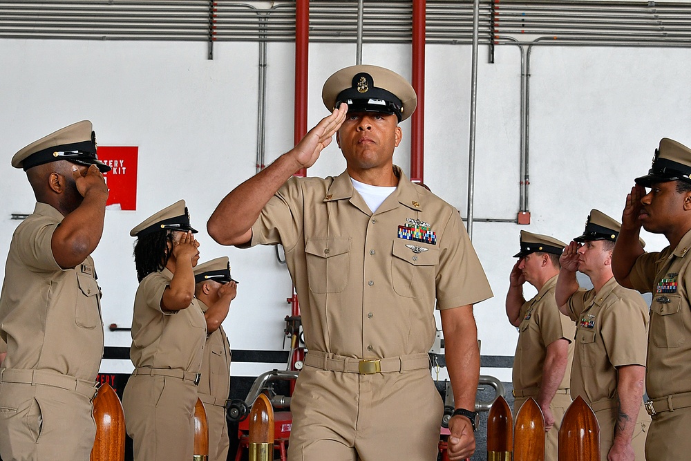 Navy Holds Chief Pinning Ceremony onboard Point Mugu