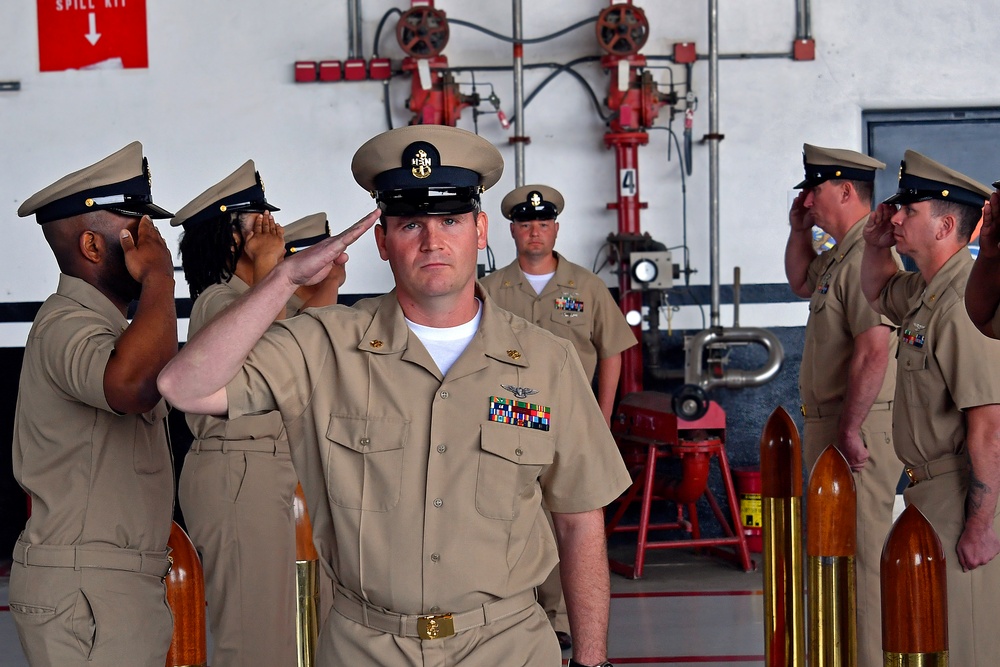 Navy Holds Chief Pinning Ceremony onboard Point Mugu