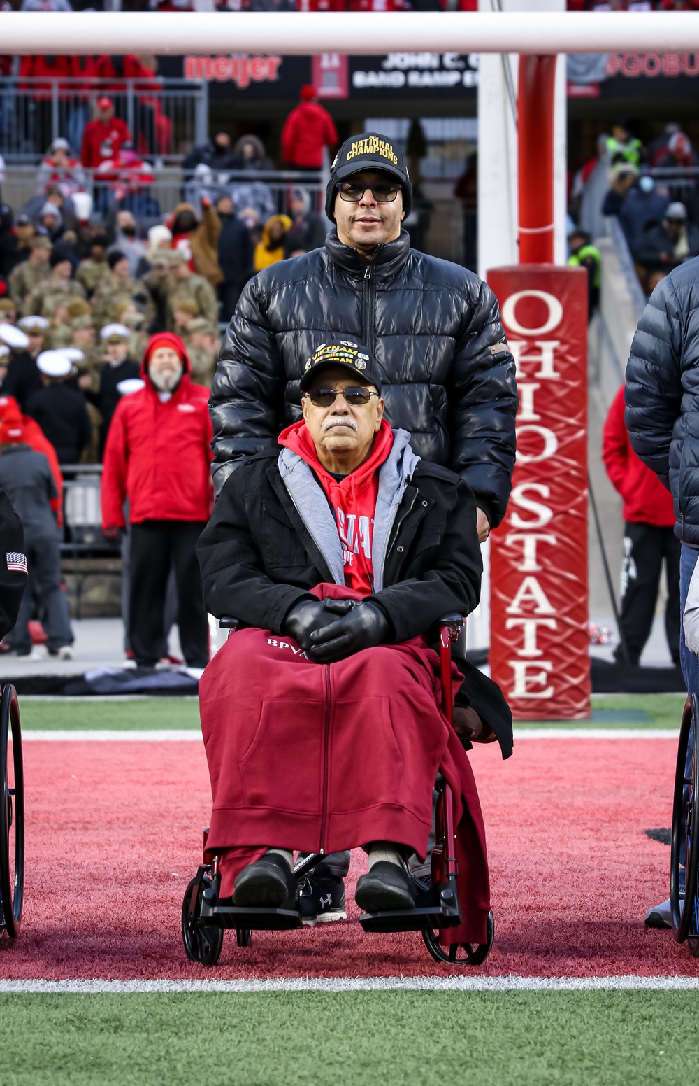 Ohio National Guardsmen, recruits, and veterans honored at OSU Military Appreciation Game