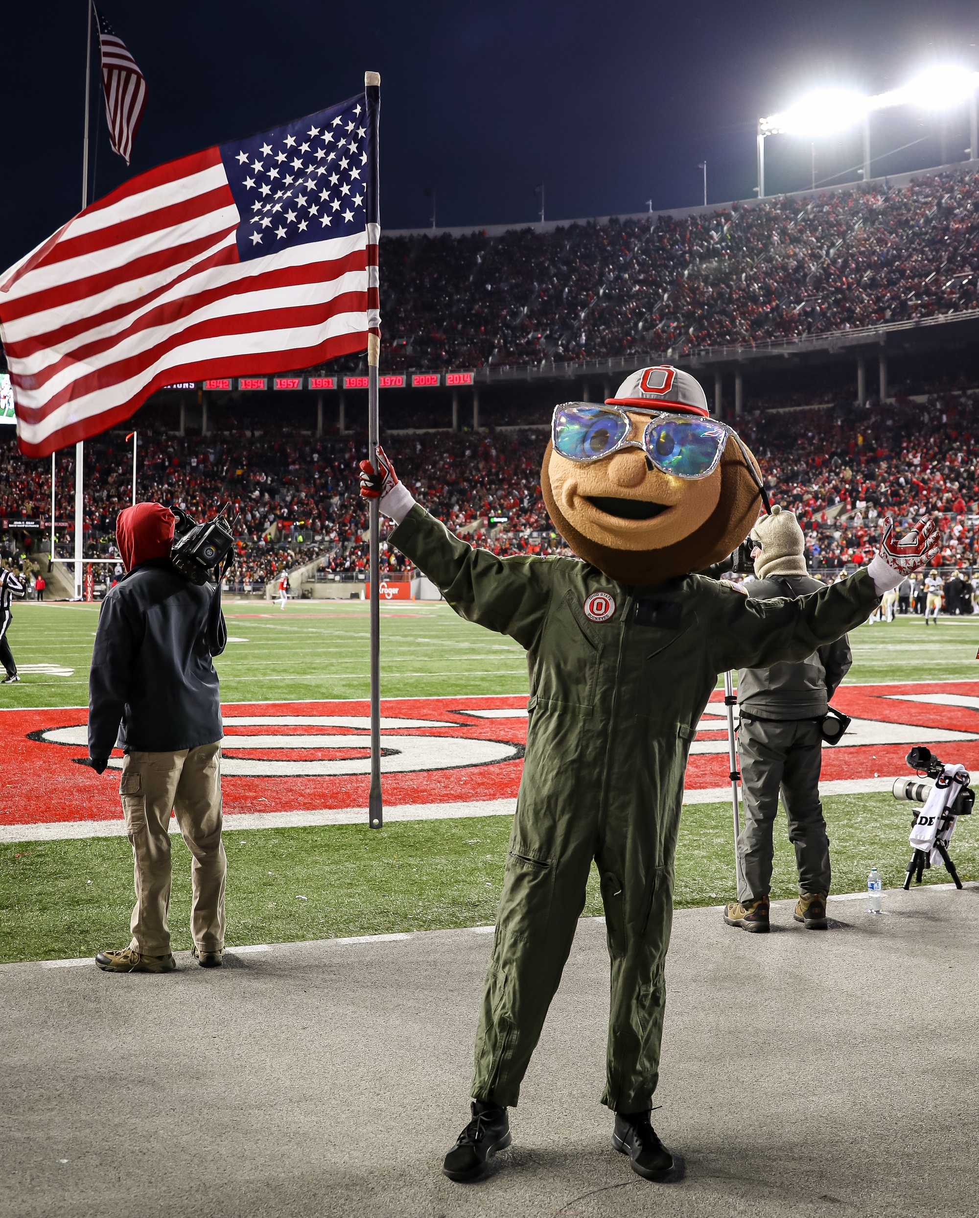 Ohio National Guard honored during Ohio State football military