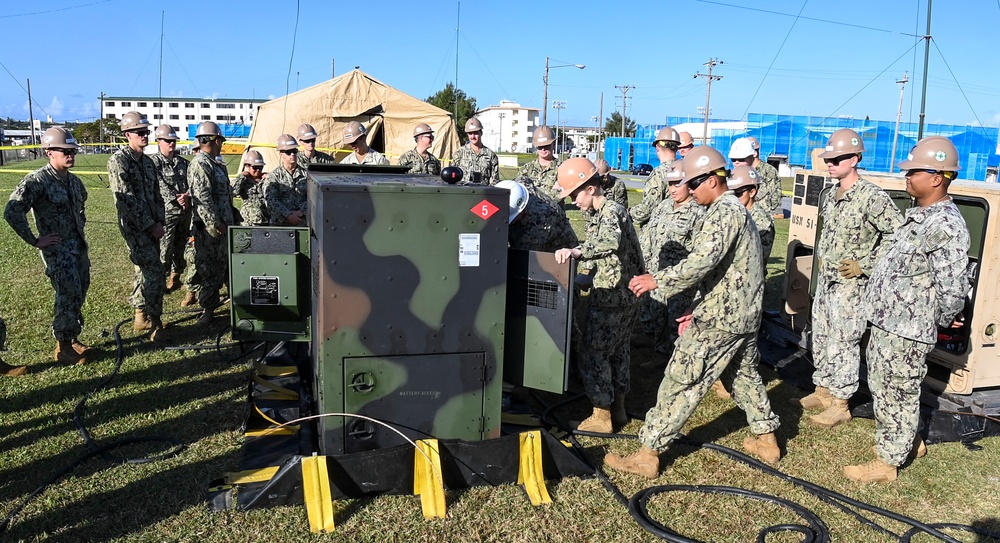 US Navy Seabees with NMCB-5 train on Civil Engineer Support Equipment