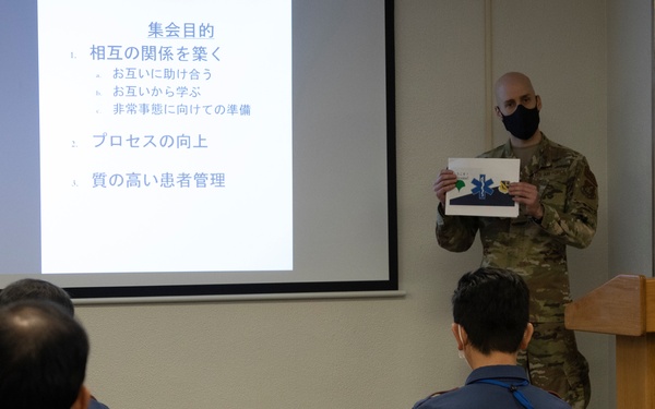 TFD and JASDF first responders visit Yokota Hospital