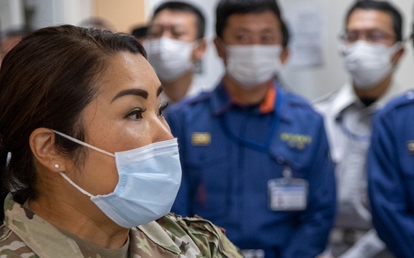 TFD and JASDF first responders visit Yokota Hospital