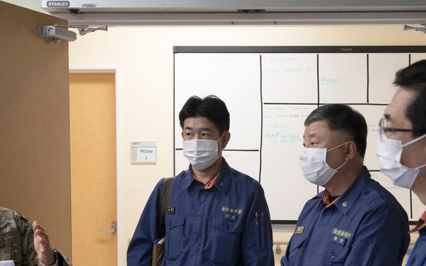 TFD and JASDF first responders visit Yokota Hospital