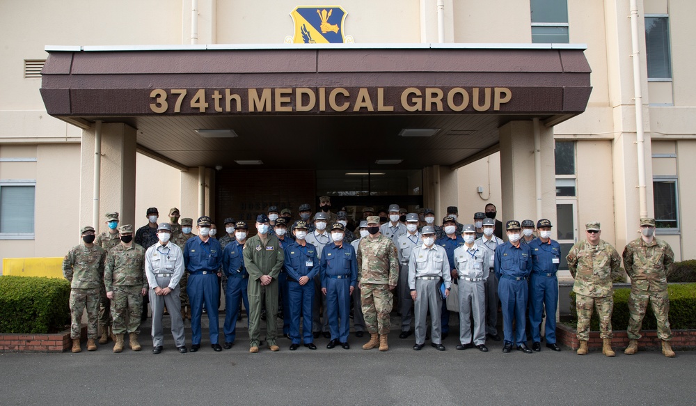 TFD and JASDF first responders visit Yokota Hospital