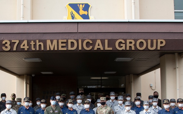 TFD and JASDF first responders visit Yokota Hospital