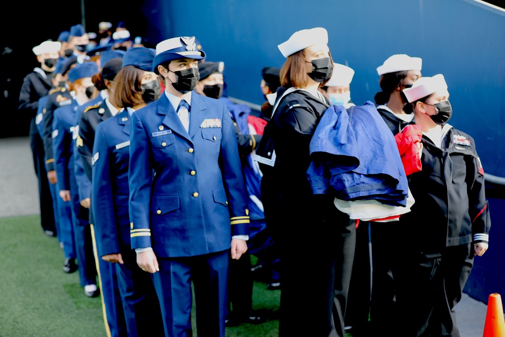 Joint Flag Detail Brings the U.S. Flag onto the Field