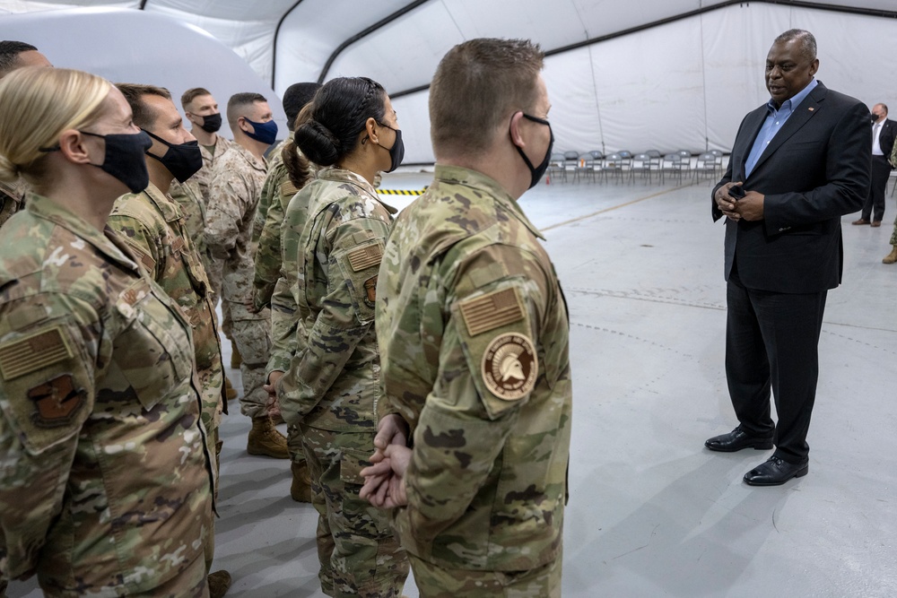 SECDEF visits Al Dhafra Air Base, UAE